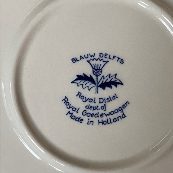 Holland America Line The Tradition Continues Ms Statendam 1993 -Blauw Delft Plat - Picture 3 of 3